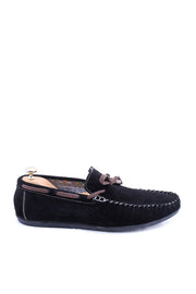 Black Suede Loafer Shoes | Wessi