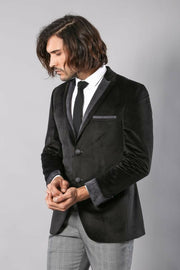 Black Velvet Jacket for Men | Wessi