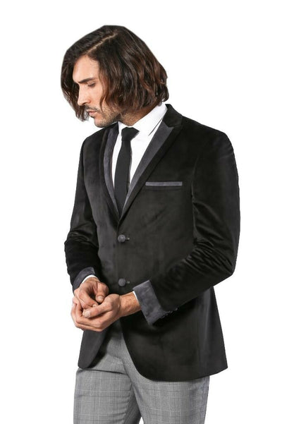 Black Velvet Jacket for Men | Wessi