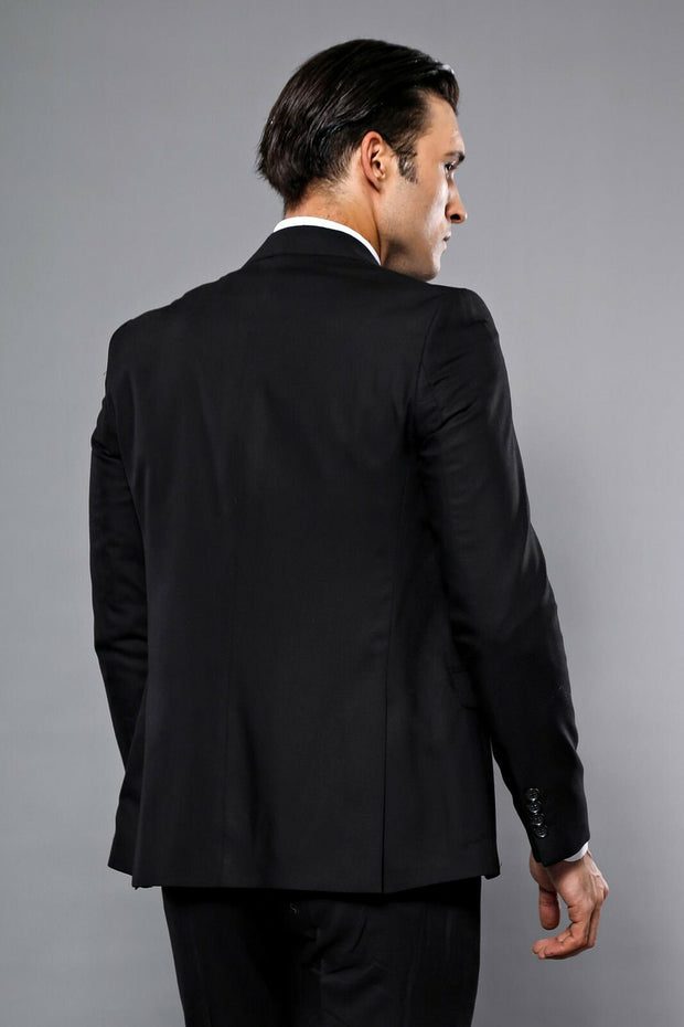 Black Vested Suit