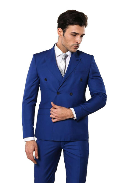 Blue Double Breasted Suit | Wessi