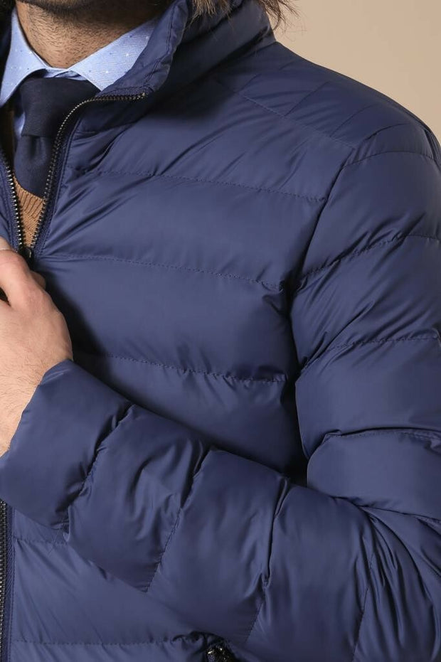 Blue Men Down Jacket | Wessi