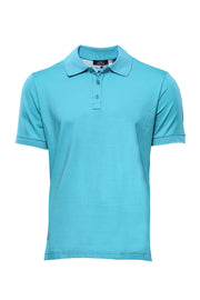 Blue Oxford Polo Collar T-shirt