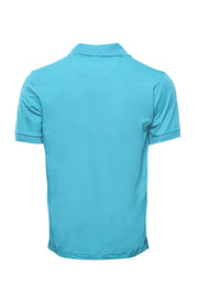 Blue Oxford Polo Collar T-shirt