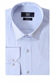 Blue Patterned Slimfit Shirt