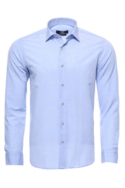 Blue Patterned Slimfit Shirt