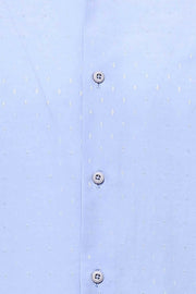 Blue Patterned Slimfit Shirt