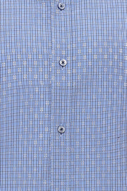 Patterned Slim Fit Blue Shirt 3-piece-suit, Casual, Casual Shirt, Daily, Italian, Modern Fit, Office, Patterned, Shirt, Slim Fit ShirtCasual Shirt - wessi