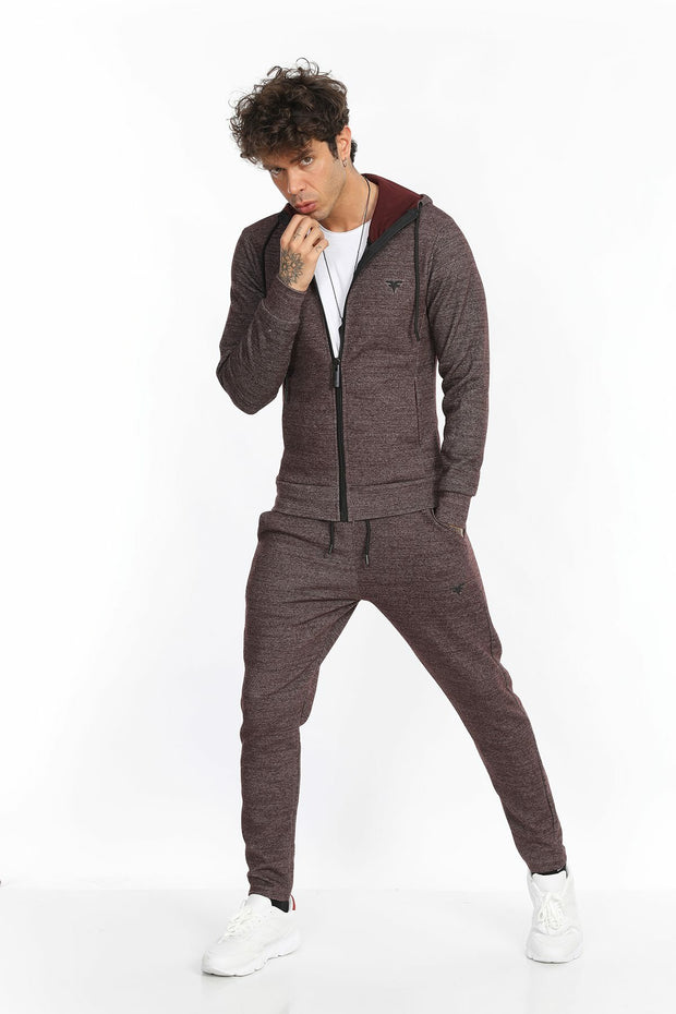 Burgundy Men's Pocket Sweatpants Daily, Sport, Sport Clothing, Sweatpants Sport ClothingSweatpants - wessi