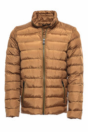 Camel Short Men Down Jacket | Wessi $50 - $100, 36, 38, 40, 42, 44, 46, Brown, Casual, Coat, Daily, Jackets, Mandarin Collar, Modern Fit, Outwear, Puffer Coats, Quilted, Quilted Jackets, Slim