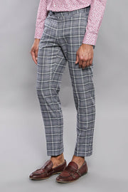 Checked Grey Trousers 28, 3-piece-suit, 30, 32, 34, 36, 40, Casual, Checked, Daily, Grey, Modern Fit, Party, Patterned, Plaid, Slim Fit, Trouser, Trousers TrouserTrousers - wessi