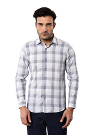 Checked Slim Fit Ice Blue Shirt 3-piece-suit, Blue, Casual, Checked, Daily, Italian, Modern Fit, Navy, navy-blue, Office, Plaid, Plaid Shirt, Shirt, Slim Fit ShirtPlaid Shirt - wessi