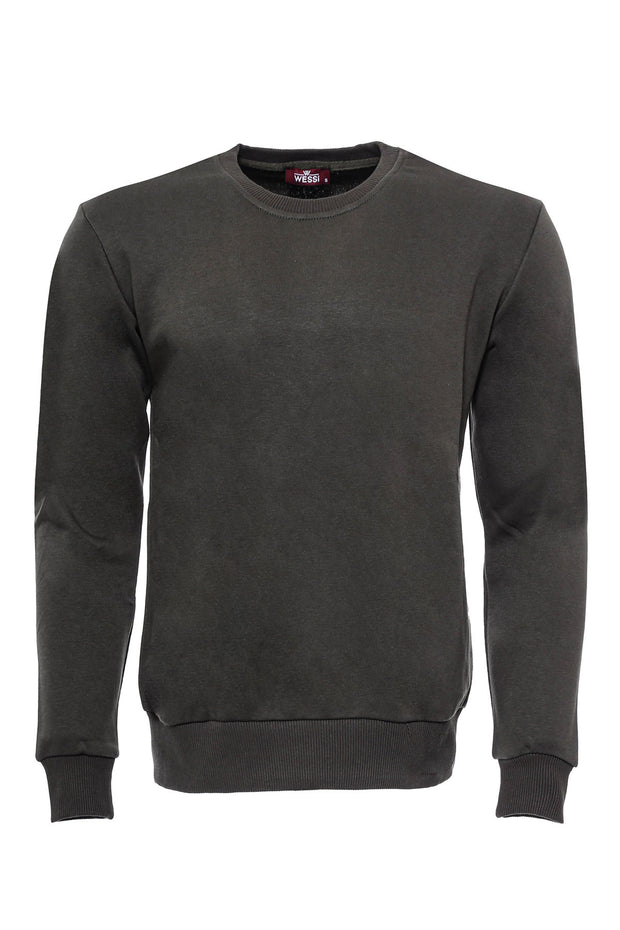 Dark Green Plain Circle Neck Sweatshirt $10 - $30, Basic, Casual, Crew Neck, Daily, Essentials, Modern Fit, Plain, Slim Fit, Sport, Sport Clothing, Sweatshirt Sport ClothingSweatshirt - wessi