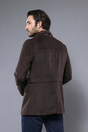 Double Breasted Brown Cachet Coat | Wessi 3-piece-suit, 44, 46, Coat, Double Breasted, Kaban, Modern Fit, Outwear, Slim Fit OutletCoat - wessi