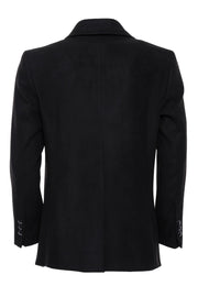 Double Breasted Cachet Black Coat 36, 38, 40, 42, 44, 46, Basic, Black, Cachet, Coat, Double Breasted, Essentials, Kaban, Modern Fit, Office, Outwear, Peak, Peak Lapel, Plain, Slim Fit Outwea