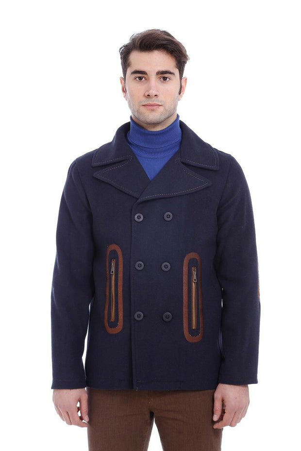 Double Breasted Navy Coat | Wessi 3-piece-suit, 6 Drop, Blue, Brown, Cachet, Coat, Double Breasted, Italian Suit, Kaban, Modern Fit, Navy, navy-blue, Outwear, Slim Fit, Slim Fit Suit, Slimfit