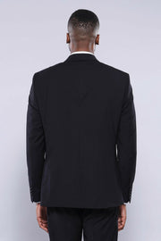 Double Breasted Slim Fit Black Suit 3-piece-suit, 34, 36, 38, 40, 42, 44, 46, 48, Black, Double Breasted, Double Breasted Suit, mens-suit, mens-suit_obsolete, Modern Fit, Slim Fit, Suit SuitD