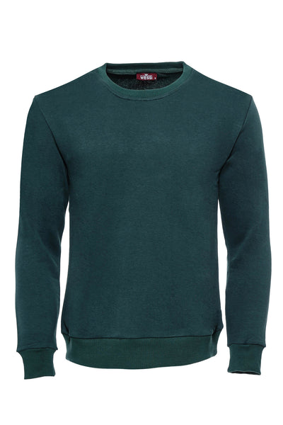 Green Plain Circle Neck Sweatshirt $10 - $30, Basic, Casual, Crew Neck, Daily, Essentials, Modern Fit, Plain, Slim Fit, Sport, Sport Clothing, Sweatshirt Sport ClothingSweatshirt - wessi