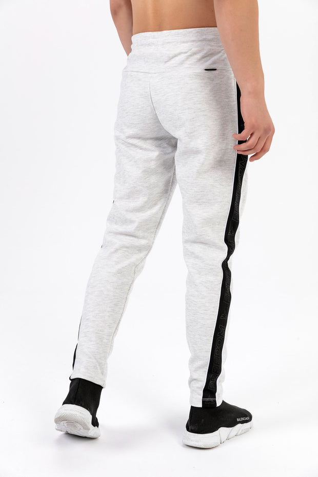 Grey Black Detailed Men's Sweatpants Daily, Grey, Sport, Sport Clothing, Sweatpants Sport ClothingSweatpants - wessi