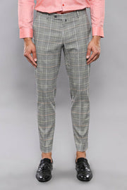 Grey Checked Trousers | Wessi 28, 3-piece-suit, 30, 32, 34, 36, Casual, Checked, Daily, Modern Fit, Patterned, Plaid, Slim Fit, Trouser, Trousers TrouserTrousers - wessi