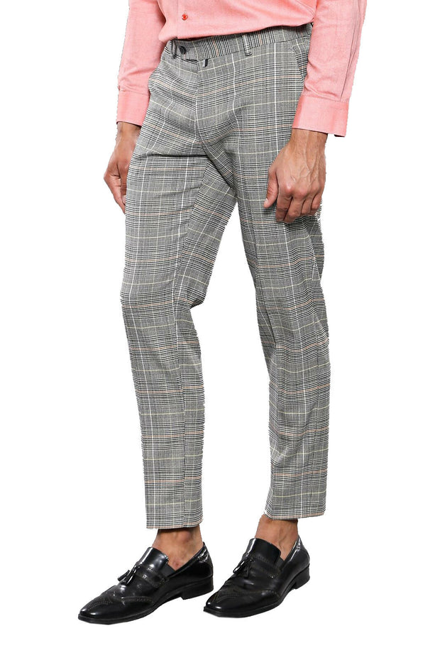 Grey Checked Trousers | Wessi 28, 3-piece-suit, 30, 32, 34, 36, Casual, Checked, Daily, Modern Fit, Patterned, Plaid, Slim Fit, Trouser, Trousers TrouserTrousers - wessi