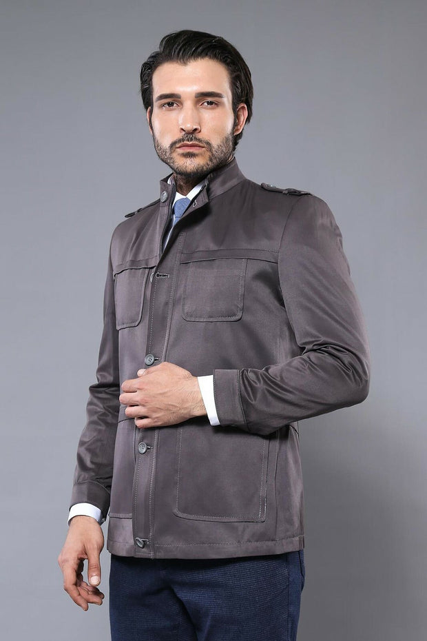 Grey Coat Jacket | Wessi 3-piece-suit, Jackets, Modern Fit, Outwear, Puffer Coats, Slim Fit OutletCoat - wessi