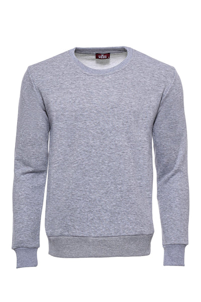 Grey Plain Circle Neck Sweatshirt $10 - $30, Basic, Casual, Crew Neck, Daily, Essentials, Modern Fit, Plain, Slim Fit, Sport, Sport Clothing, Sweatshirt Sport ClothingSweatshirt - wessi