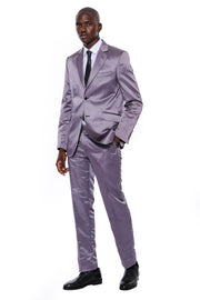 Grey Satin Men's Suit 3-piece-suit, 34, 36, 38, 40, 42, 44, Grey, Grey Suit, Notch, Suit OutletSuit - wessi