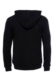 Hooded Pocket Plain Black Men's Sweatshirt Basic, Daily, Essentials, Hooded, Modern Fit, Slim Fit, Sport, Sport Clothing, Sweatshirt Sport ClothingSweatshirt - wessi