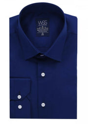 Indigo Blue Slim Fit Men's Shirt | Wessi 3-piece-suit, Basic, Casual, Cuff, Daily, Essentials, Italian, Long Sleeve, Modern Fit, Office, Plain, Shirt, Slim Fit, Slim Fit Shirt, Sport ShirtSli