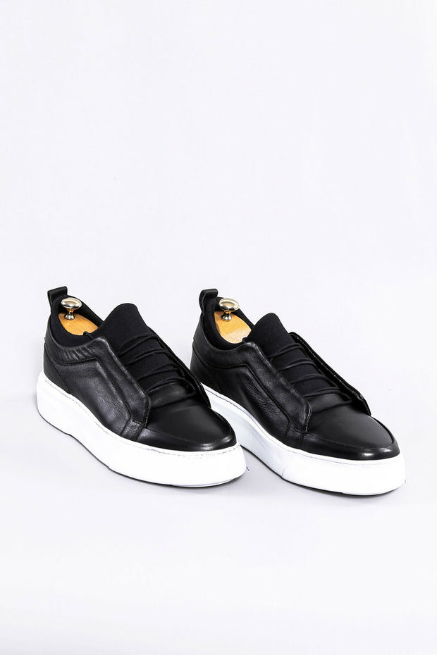 Leather Black Sneakers | Wessi 3-piece-suit, 7, Casual, Daily, Leather, Shoes, Sport, Ugly Shoes ShoesUgly Shoes - wessi