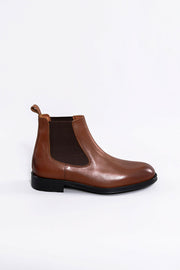 Leather Brown Chelsea Boots | Wessi $50 - $100, 3-piece-suit, 7, 8, 9, Ankle, Boots, Brown, Casual, Chelsea, Chelsea Boot, Daily, Leather, Shoes, tan ShoesChelsea Boot - wessi