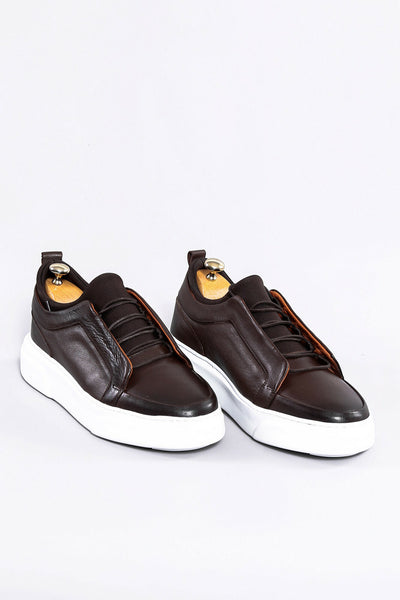 Leather Brown Sneakers | Wessi 3-piece-suit, 7, 8, Casual, Daily, Leather, Shoes, Sport, Ugly Shoes ShoesUgly Shoes - wessi