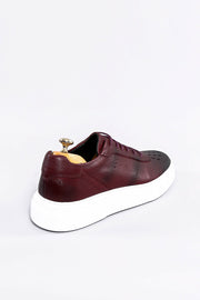 Leather Burgundy Sneakers | Wessi 3-piece-suit, Burgundy, Casual, Daily, Leather, Shoes, Sport, Ugly Shoes ShoesUgly Shoes - wessi