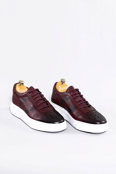 Leather Burgundy Sneakers | Wessi 3-piece-suit, Burgundy, Casual, Daily, Leather, Shoes, Sport, Ugly Shoes ShoesUgly Shoes - wessi