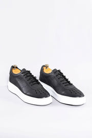 Leather Dark Grey Sneakers | Wessi 11, 3-piece-suit, 7, 8, 9, Casual, Daily, Leather, Shoes, Sport, Ugly Shoes ShoesUgly Shoes - wessi