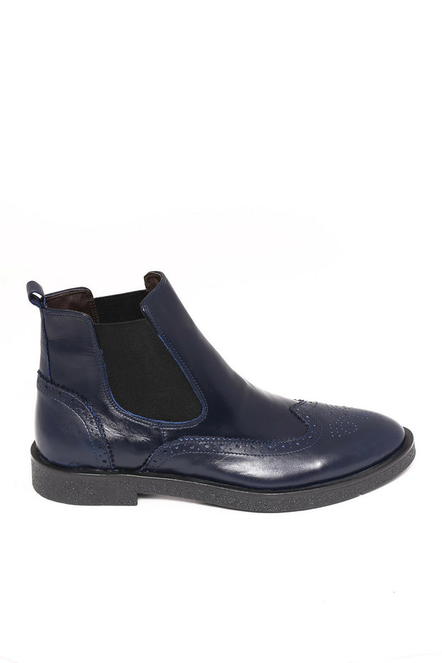 Leather Navy Blue Chelsea Boots | Wessi $50 - $100, 10, 11, 3-piece-suit, 7, 8, 9, Ankle, Blue, Boots, Casual, Chelsea, Chelsea Boot, Daily, Leather, Navy, navy-blue, Shoes ShoesChelsea Boot 