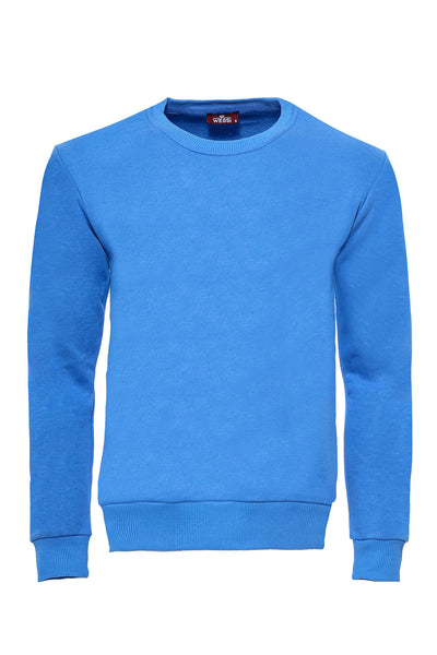 Light Blue Plain Circle Neck Sweatshirt $10 - $30, Basic, Casual, Crew Neck, Daily, Essentials, Modern Fit, Plain, Slim Fit, Sport, Sport Clothing, Sweatshirt Sport ClothingSweatshirt - wessi