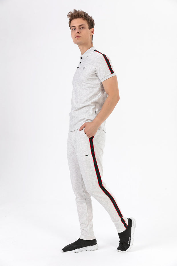 Men's Grey Sweatpants Daily, Grey, red, Sport, Sport Clothing, Sweatpants Sport ClothingSweatpants - wessi