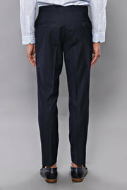 Navy Blue Fabric Trousers 28, 3-piece-suit, 30, 32, 34, 36, 38, 40, 42, Basic, Blue, Essentials, Navy, navy-blue, Office, Plain, Trouser, Trousers TrouserTrousers - wessi