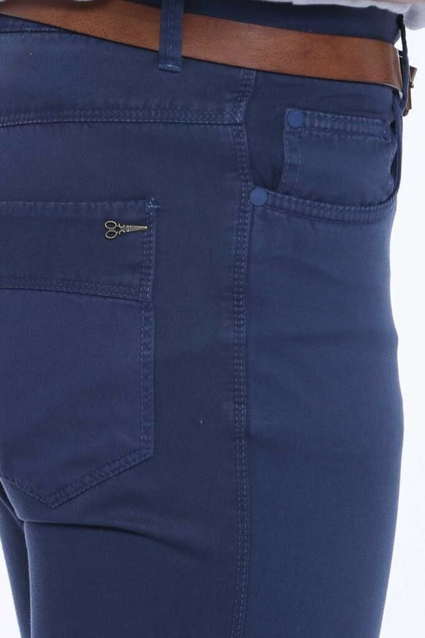 6 Pockets Navy Pants