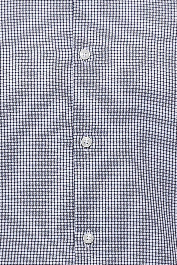 Navy Blue Patterned Shirt | Wessi 3-piece-suit, Blue, Casual, Daily, Floral Shirt, Italian, Modern Fit, Navy, Navy Blue, Office, Patterned, Plaid, Shirt, Slim Fit ShirtFloral Shirt - wessi