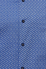 Navy Blue Point Pattern Slimfit  Shirt 3-piece-suit, Blue, Casual, Daily, Floral Shirt, Italian, Modern Fit, Navy, Navy Blue, Patterned, Shirt, Slim Fit, Sport ShirtFloral Shirt - wessi