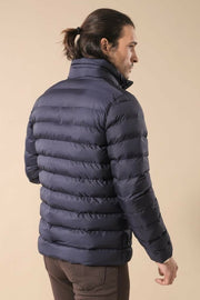 Navy Short Men Down Jacket | Wessi 3-piece-suit, 36, 38, 40, 42, 44, 46 Blue, Blue, Jackets, Modern Fit, Navy, navy-blue, Outwear, Puffer Coats, Slim Fit, Zippered OutwearJacketsPuffer Coats 