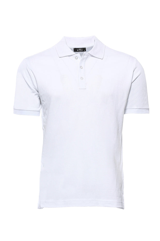 Oxford White Polo Collar T-shirt 3-piece-suit, Basic, Casual, Daily, Essentials, Knit, Modern Fit, Oxford, Polo, Polo T-Shirt, Slim Fit, T-Shirt, white T-ShirtPolo T-Shirt - wessi