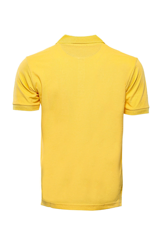 Oxford Yellow Polo Collar T-shirt 3-piece-suit, Basic, Casual, Daily, Essentials, Knit, L, M, Modern Fit, Oxford, Polo, Polo T-Shirt, S, Slim Fit, T-Shirt, XL, yellow T-ShirtPolo T-Shirt - we