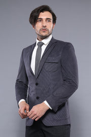 Patch Pocket Dark Grey Blazer 3-piece-suit, 38, 40, 6 Drop, Basic, Casual Blazer, Essentials, Italian Suit, Men's Blazers, Modern Fit, Plain, Slim Fit, Slim Fit Suit, Slimfit, Velvet OutletBl