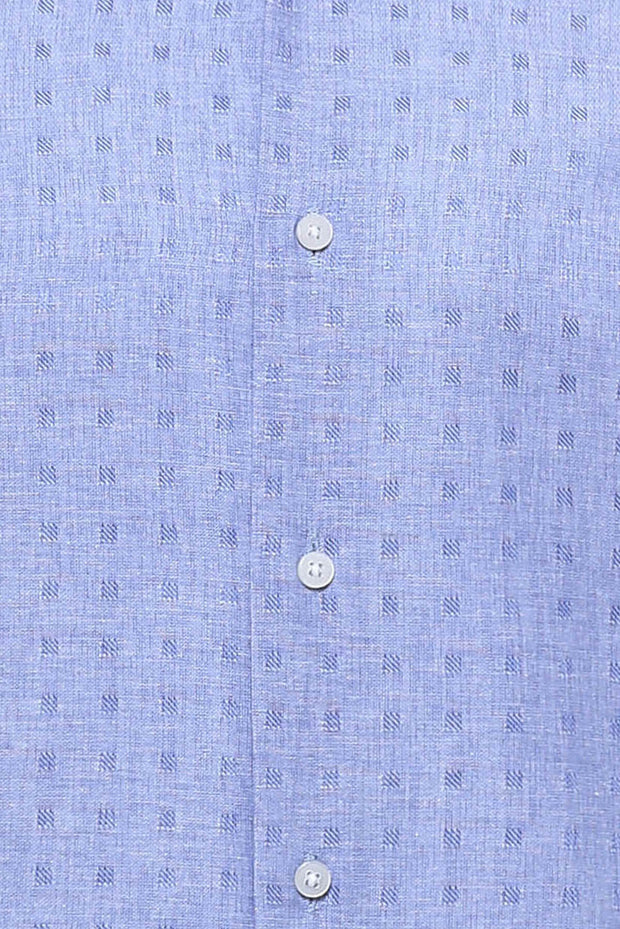 Patterned Blue Slim-Fit Shirt | Wessi 3-piece-suit, blue, Casual, Cuff, Daily, Italian, Long Sleeve, Modern Fit, Office, Patterned, S, Shirt, Slim Fit, Slim Fit Shirt ShirtSlim Fit Shirt - we