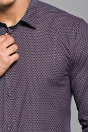 Patterned Purple Men's Shirt | Wessi 3-piece-suit, Brown, Casual, Cuff, Daily, Dot Patterned, Floral, Italian, Long Sleeve, Modern Fit, Patterned, Plaid, Shirt, Slim Fit, Slim Fit Shirt Shirt