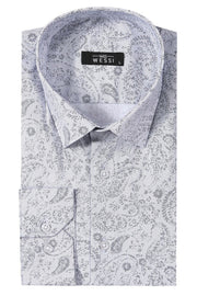 Patterned Men's White Shirt | Wessi 3-piece-suit, Casual, Cuff, Daily, Floral, Italian, Long Sleeve, Modern Fit, Patterned, Shirt, Short Sleeve, Slim Fit, Slim Fit Shirt, white ShirtSlim Fit 